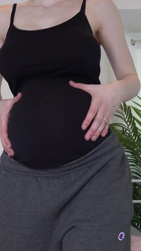 Pregnant Fashion Show and Masturbation