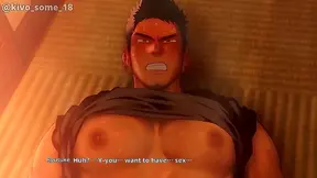 Hairy Hot DILF Rides Big Cock for Hardcore Anime Creampie Action