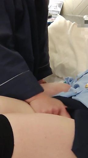 Amateur POV Cosplay Makes a Female Police Officer Cum with Her Fingers, Inserts It Raw and Cums Inside Her