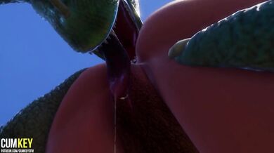 Two Sexy Girls Mating With Monster | Big Cock Monster | 3D Porn Wild Life