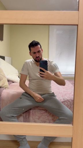 Hot Stepdaddy Showing off Big Cock