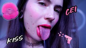 CEI Pink Lipstick kiss + Spit fetish CUSTOM