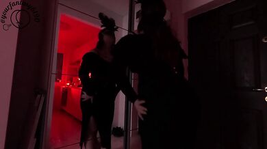 Masked Mistress BBW farts on her fat ass and begs for more