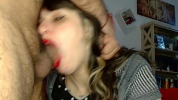 Facefuck and Deepthoat until cumming in her mouth and Swallow all it