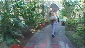 Luana lovely brunette shemale chick fuck guy in a park