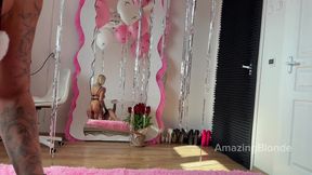 POV Handjob with Latex Gloves for My Stepson by Amazingblonde