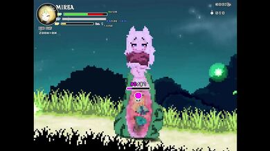 Bunny girl cosplay gets choked in vore game