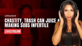 [ LIVESTREAM ] CHASTITY, TRASH CAN JUICE & MAKING SUBS INFERTILE