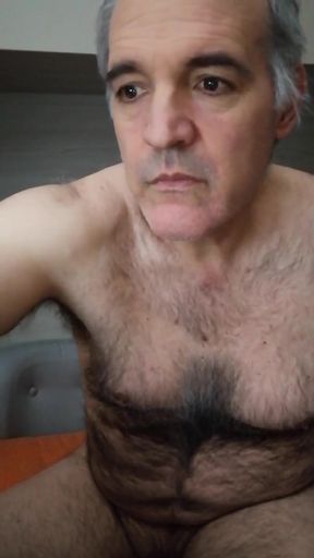 A Long, Hot Jet of Cum Shoots Out of My Hard Cock