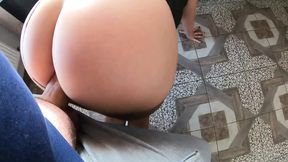 Stepmom in Fluffy Vest Gets Loaded With Cum