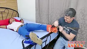 Twink Daddy In Stepdaddy Tickles Twink Feet Before Hard Ass Fucking Commences