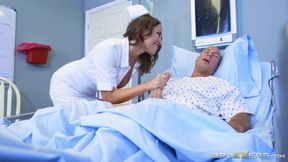 Horny nurse with long legs Lily Love xxx scene