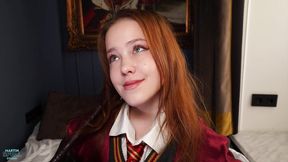Dark wizard Draco Malfoy fucks Nicole in doggystyle and missionary