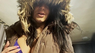 I received a jacket from my impotent husband and decided to try it on with his friend