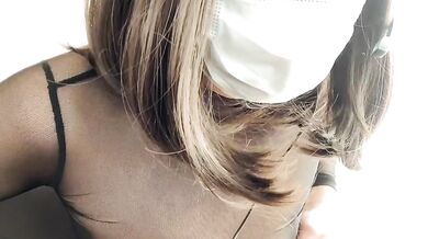 Secretly finger herself during video meeting wife gets caught on camera