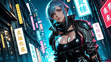 Neon Ghost of the Midnight Grid (AI Video)