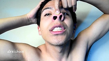 Nose fetish big-nose, dreichwe, large-nose finger-in-the-nose, man-s-nose, nosed-hairs, flexible-nose