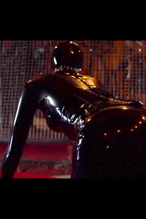 Bound Mature Stud's Ass Stretched Wide by Dominatrix Toy