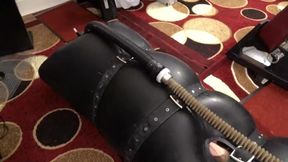 Inflatable Latex Bondage Sack with Bubbler Breath Play with Sounding Cumshot