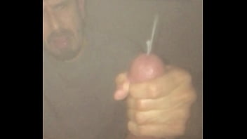 Hubby gives BJ and gets cum fountain