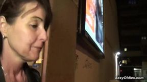 Amateur milf Joyce Mifle sucks and fucks big dick in condom back home