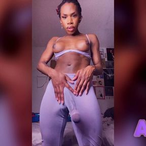 Ah180 Teases her Bulge &amp; Twirls Her Boner from &quot;Eggplant Emoji&quot;