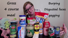 Gross 4 course meal
