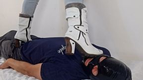 Trampling Ecstasy: Full Weight Domination in Mustang Boots (fhd)