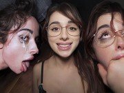 DADDYS FLOOR LICKING WHORE - She Made Him Cum In Her EYES - Audrey Reid
