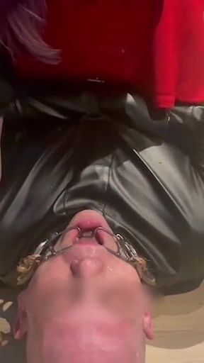 Lots of Spit with Bondage and Some Needle CBT