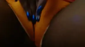 Curvy black mistress dominates with hairy cooch