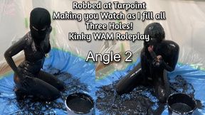 Messy Robber Makes You Watch! Robbed at Tarpoint POV Side Angle