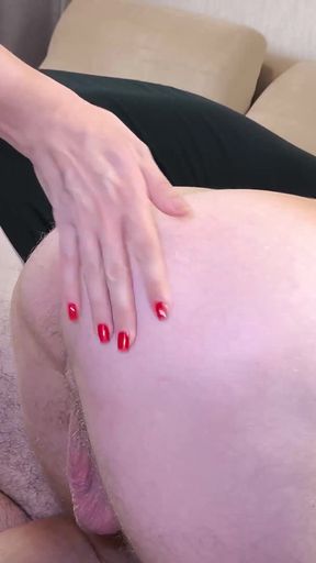 New Bisexual Threesome. MMF. Wife Invites Bisexual Slave for Her Husband. Full Scene. Ep 25211