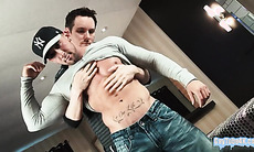 big dick gay rimjob and cum eating