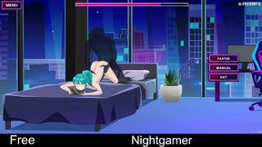 Cute Anime Girlfriend Gets Erotic in Nighttime Casual Sex Session