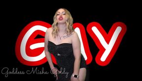You love to take cock! You want to suck cock! You don't want pussy! You are a slut!