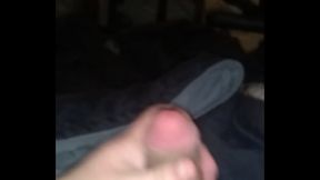Micheal Stone strokes his cock