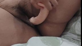 Quiero Leche` - Latina Solo Girl Masturbates with Anal Toy