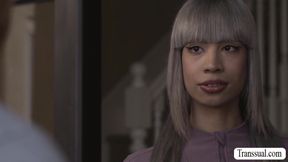 Skinny Trans Woman Analed In The Kitchen With Itzel Saenz