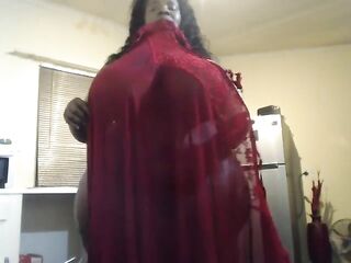 Huge Afro Mum Stripteasing (Exclusives On Fancentro)