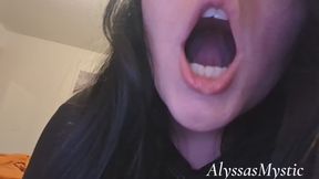 begging you to cum on my long tongue blowjob joi