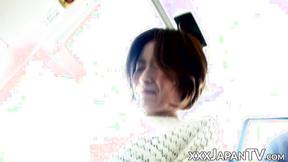 ”Japanese females  during public bus ride”