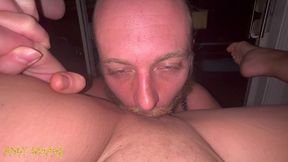 female pov pussy eating orgasm from blue eye white guy