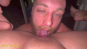 female pov pussy eating orgasm from blue eye white guy