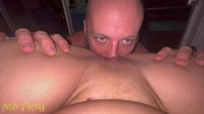 female pov pussy eating orgasm from blue eye white guy