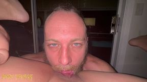 female pov pussy eating orgasm from blue eye white guy