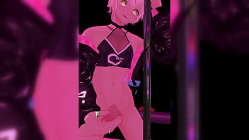バーチャル少年のポールダンス&amp_オナニー