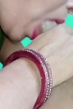 Uncut Blowjob and Sucking Sex Video by Lalita Bhabhi in Hindi Voice