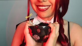 GIANTESS makima eating her friend denji