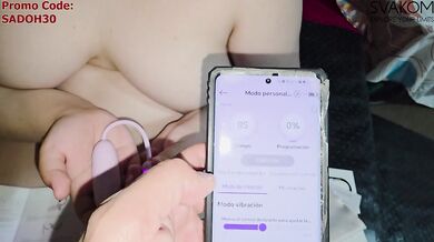 My SVAKOM PLUME vibrator makes my holes vibrate while they get fucked raw